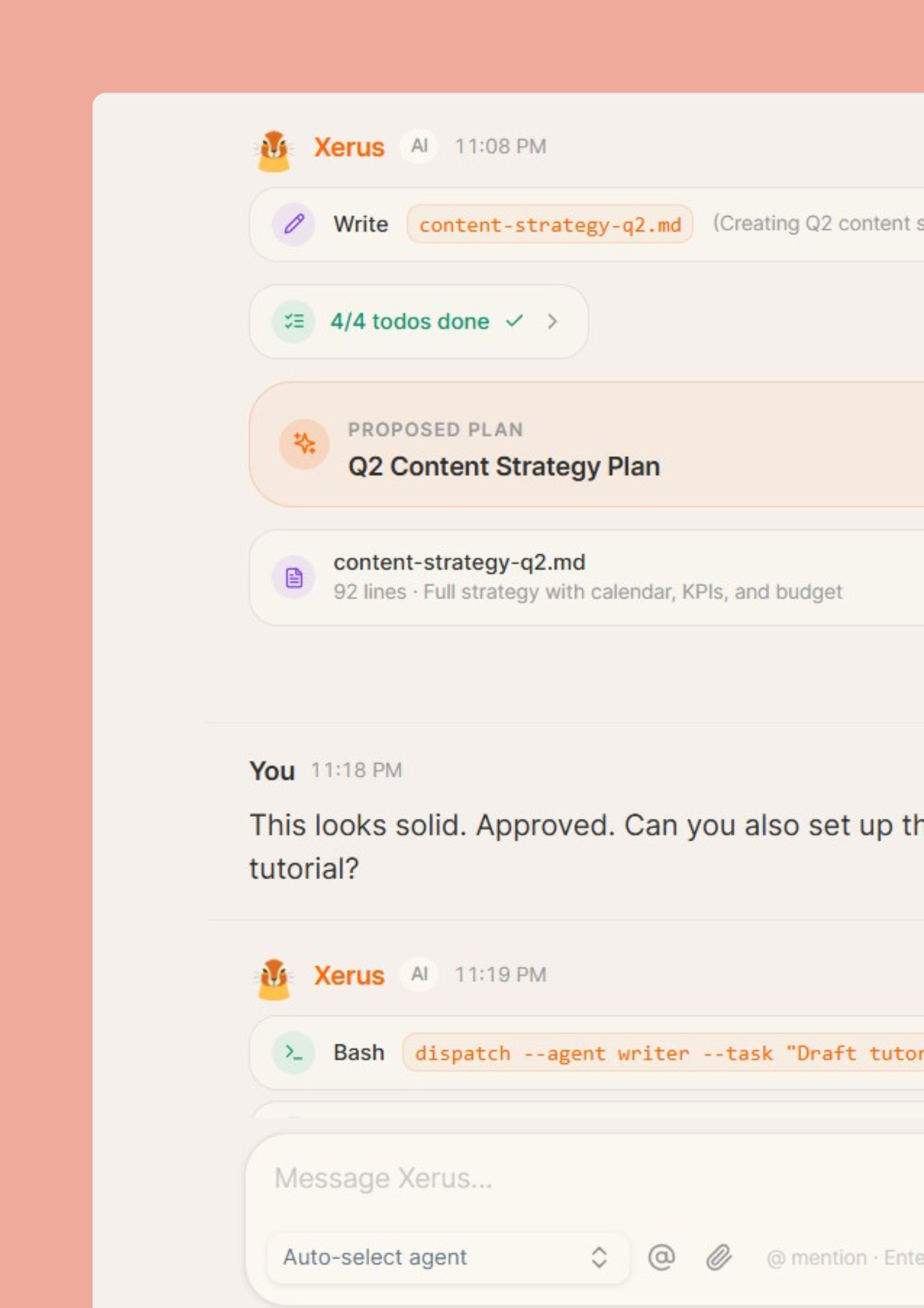 Creators — Xerus workspace
